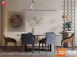 Dining Table Set Skp Files
